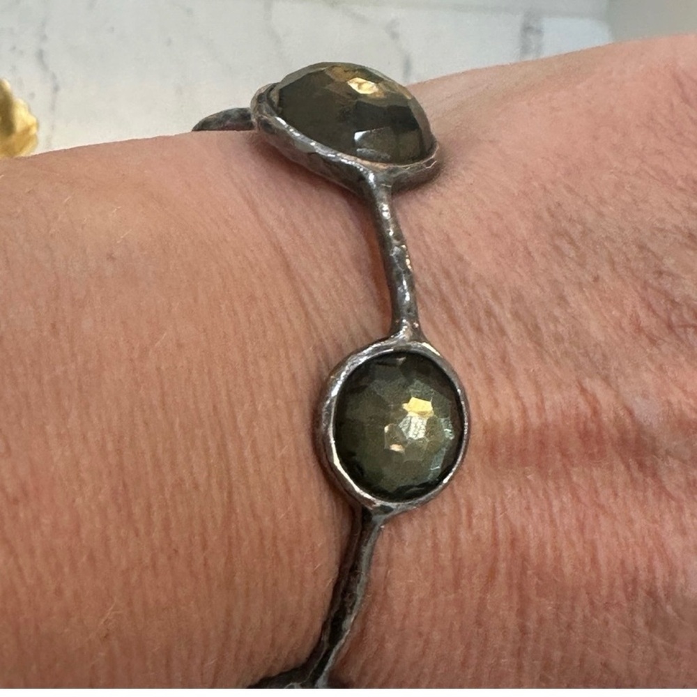 Ippolita Silver Bracelet with Green Stone - Picture 12 of 15